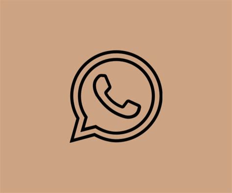 You will find whatsapp icon brown, black, blue. Logo Whatsapp Icon Aesthetic Beige - Draw-uber