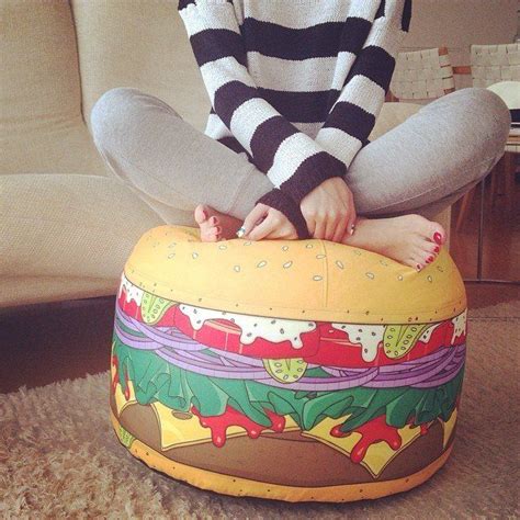 How many beans go in a bean bag chair? Mini Burger Bean Bag by Woouf - $170 | Mini burgers, Fancy ...