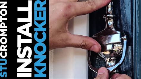 Some doors have windows, some have panels and others are plain. How To Install Front Door Knocker - YouTube