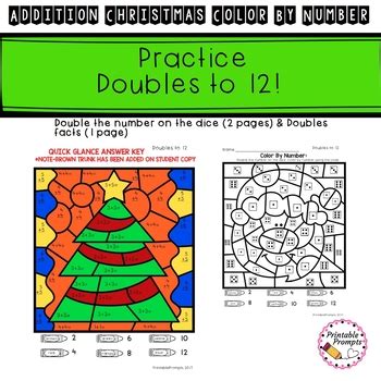 Kids complete simple math problems, then use the answers to color by number and brighten the page. Christmas Color By Number Addition by PrintablePrompts | TpT