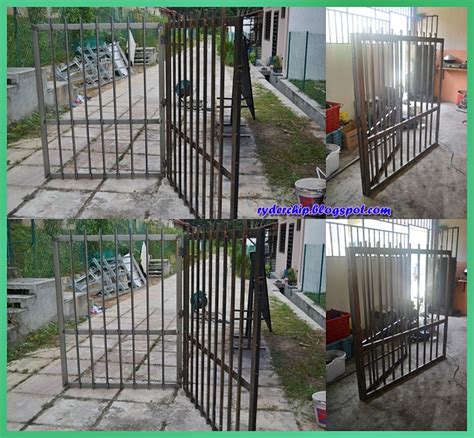 Model pintu pagar garasi minimalis. shah auto parts and ironworks: Projek Pintu Pagar Rumah Salim