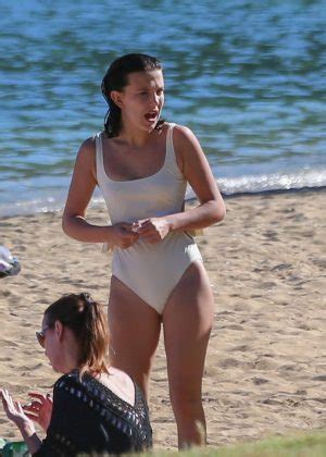 Camel toe are available in breathable fabrics such as cotton, polyester, fabric blends and stretchy fabrics such as lycra, as well as in choose any to look at your stylish and trendy best. Millie Bobby Brown in White Swimsuit on the beach in ...