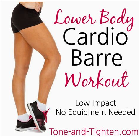 Resistance loops, barre socks, mat workout length: Lower Body / Legs Cardio Barre Workout to do at home ...