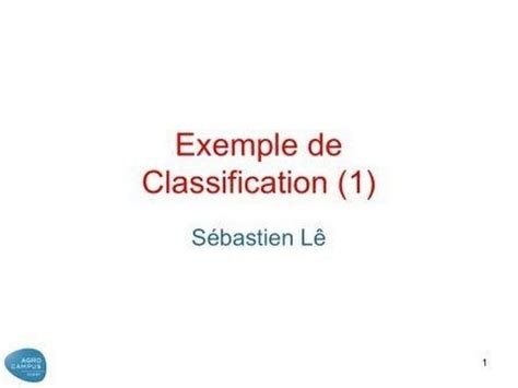 Classification Exemple - YouTube