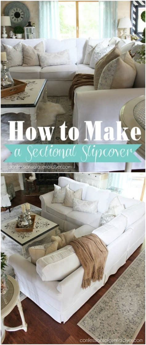 How to make slipcovered sofas. 20 Easy To Make DIY Slipcovers That Add New Style To Old ...