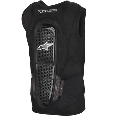 • chest compartment with removable pe foam. Dorsale moto Alpinestars Track Vest 2 Black cherche ...