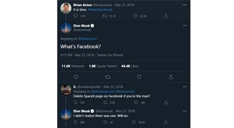 6 252 ответов 17 114 ретвитов 117 531 отметка «нравится». Elon Musk Wants You To Reject WhatsApp And Use Signal ...