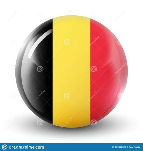 Belgium Flag Round Icon - Set Of European Union Flags Round Icons ...