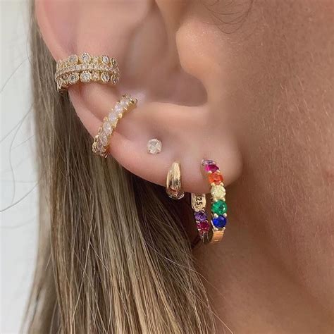 This ensured that the end result would be straight and level as well as equally spaced apart between the ears. هَزْل on | Ear jewelry, Jewelry, Cool ear piercings