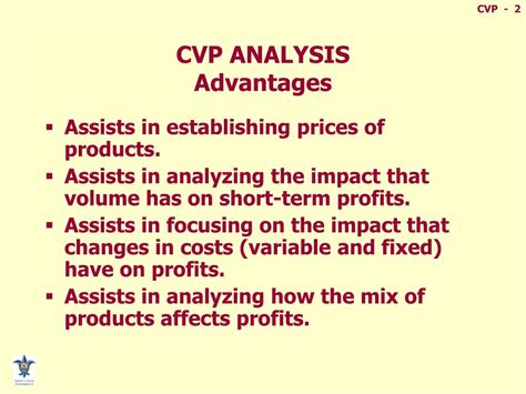 Cvp analysis is only reliable if costs are fixed within a specified production level. PPT - COST-VOLUME-PROFIT ANALYSIS A Managerial Planning ...