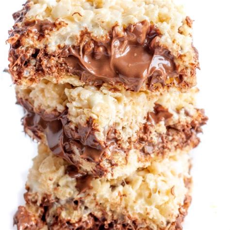 Dairy free chocolate rice krispie treats. Nutella Rice Krispie Treats - Gluten Free + Dairy Free ...