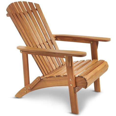 The chair's updated design features: VonHaus Adirondack Chair Outdoor Garden Patio Pool Balcony ...