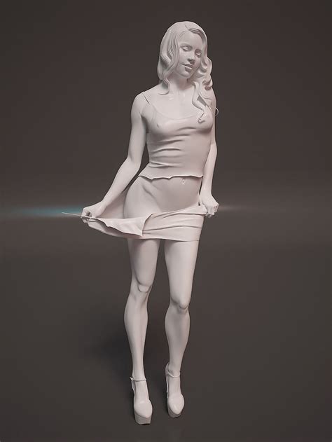 Dbz kakaroto dragonball 3d printable model stl. sculpture girl 3D Model 3D printable STL - CGTrader.com