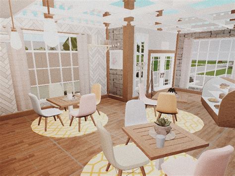 Another full pink cafe build again! Bloxburg Cafe Layout : Cafe Floor Plan Simple Page 1 Line ...