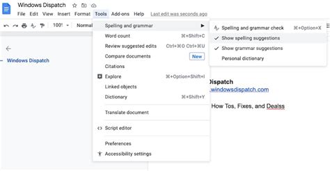 You can add words to the dictionary so docs doesn't identify them as misspelled. How to Fix Google Docs Spell Check Stopped/Not Working