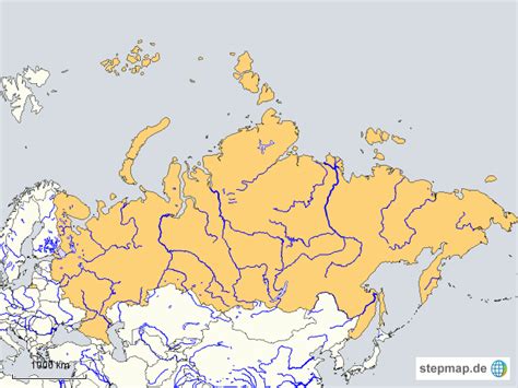 Creating maps was never easier. StepMap - Russland - Landkarte für Russland