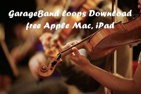 Read the loops section of the help area and our terms and conditions for more information on how you can use the loops. GarageBand loops Download free Apple Mac, iPad | Garage Band