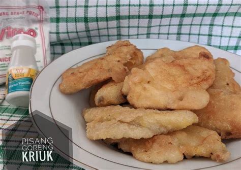 Makanan yang digoreng ini mudah untuk dibuat sendiri di rumah. Resep Pisang Goreng Kriuk oleh Ida Ayu Vinda V - Cookpad