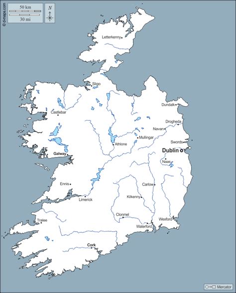 Regalo irlandese perfetto per chi vive in casa o all'estero. Irlanda mappa gratuita, mappa muta gratuita, cartina muta ...