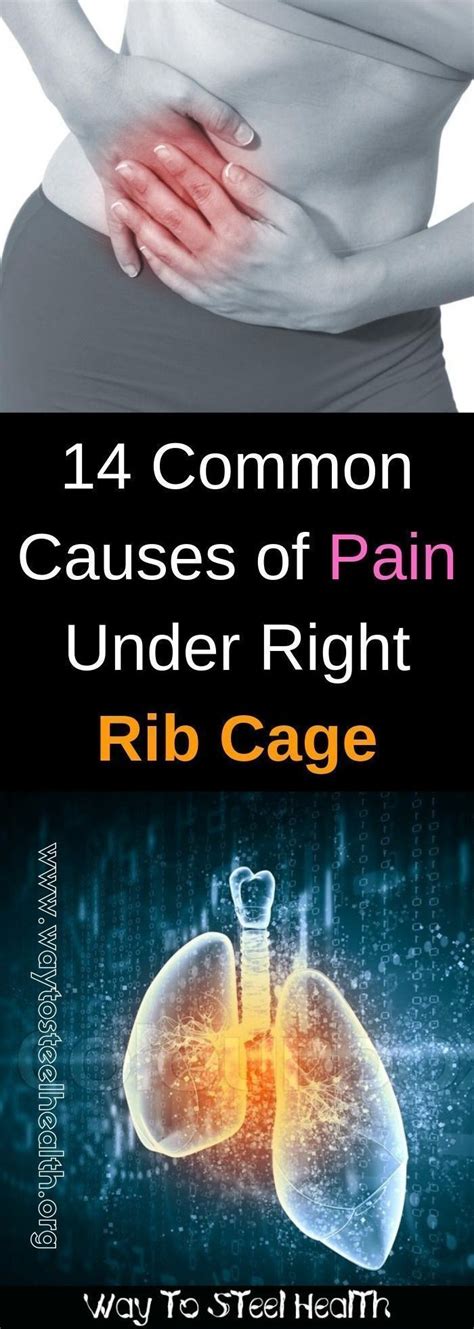 The pain under your right rib cage can be mild or severe, depending on the causes. 14 Common Causes of Pain Under Right Rib Cage #gallbladder ...