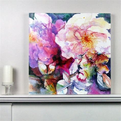 Best quality canvas fine art prints | reproduction paintings. limited edition pink floral fine art canvas print by susan ...