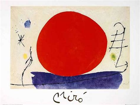 Ʒuˈan miˈɾo i fəˈra] (* 20. Ohne Titel (Rote Sonne), 1967 - Joan Miró als Kunstdruck ...