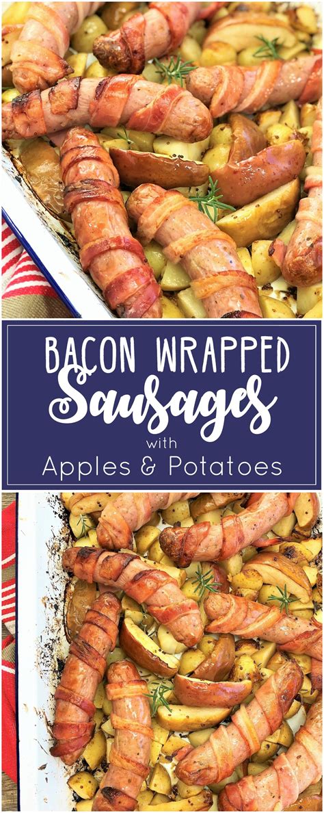 I wonder if it's just an older generation/regional sausage that was brought to america by immigrants. Bacon Wrapped Sausages with Apples & Potatoes | Recipe ...