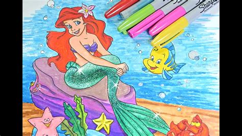 Cinderella, rapunzel, elsa, ariel, mermaid, barbie. Princess Ariel coloring book Disney princess coloring ...