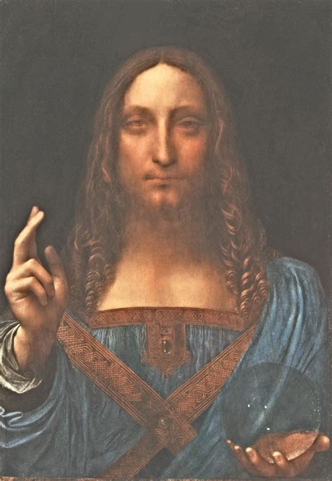 John the baptist in the louvre in paris. Un piccolo Salvator Mundi attribuito a Leonardo venduto a ...