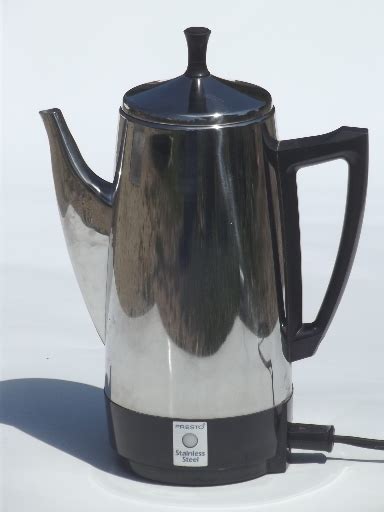 This stainless steel coffee maker can make anywhere between 2. Presto 12 cup coffee maker, stainless steel coffee ...