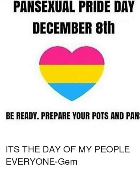 The best pansexual memes and images of january 2021. PANSEXUAL PRIDE DAY DECEMBER 8th BE READY PREPARE YOUR ...