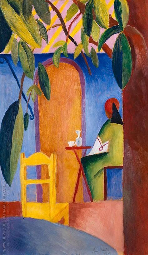 Jego twórczość ewoluowała od impresjonizmu, poprzez kubizm, orfizm, futuryzm do abstrakcjonizmu. Turkish Cafe 2 Painting By August Macke - Reproduction ...