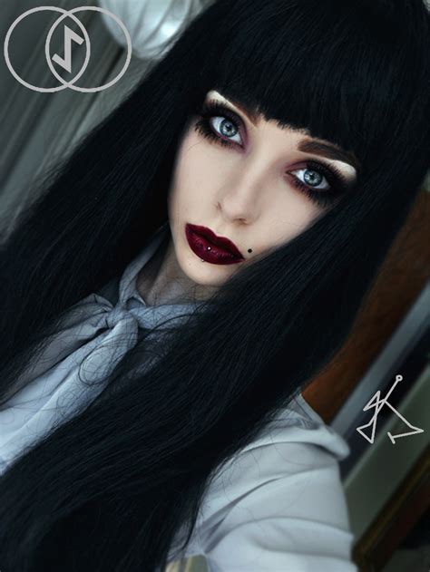 Goth girl, blue, blue hair, goth, castle party | gotyckie. THE DARK HAIRED GOTH GIRL FROM SIRIUS | FAUSTUS CROW