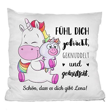 Wenn dir die worte fehlen und du nicht. Personalisiertes Einhorn Kissen (mit Name und Spruch gestalten) - Super (mit Bildern) | Einhorn ...