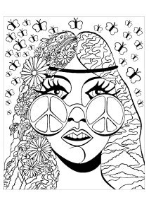 Free printable trippy coloring pages for kids that you can print out and color. Psychedelic - Coloring Pages for Adults