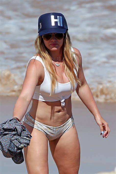 Usually when you wear tight clothes. Hilary Duff in Bikini at the Beach in Maui 07/04/2017 ...