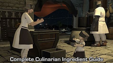 Ffxiv goldsmith leveling guide l1 to 80 | 5.3 shb updated. FFXIV - Complete Culinarian Ingredient Guide List | Final Fantasy XIV: A Realm Reborn | Final ...