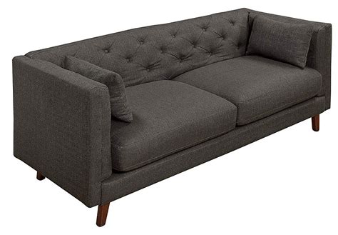 Conway sofa your price from. Elle Decor Celeste Tufted Sofa, Chenille, Gray | Tufted ...