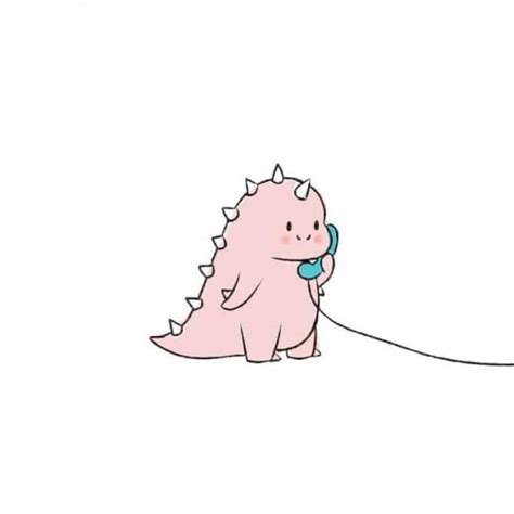 #cute #dino #cute dinosaur #dinosaur #digital painting #digital drawing #digital illustration if you want a custom wallpaper for your desktop, phone, tablet or anything. #dinosaur #dinosaur #fond #ecran | Cute cartoon wallpapers ...