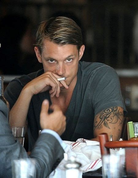 Is he dating anyone new? Joel kinnaman--the eyes have it.....and the tattoo, and ...