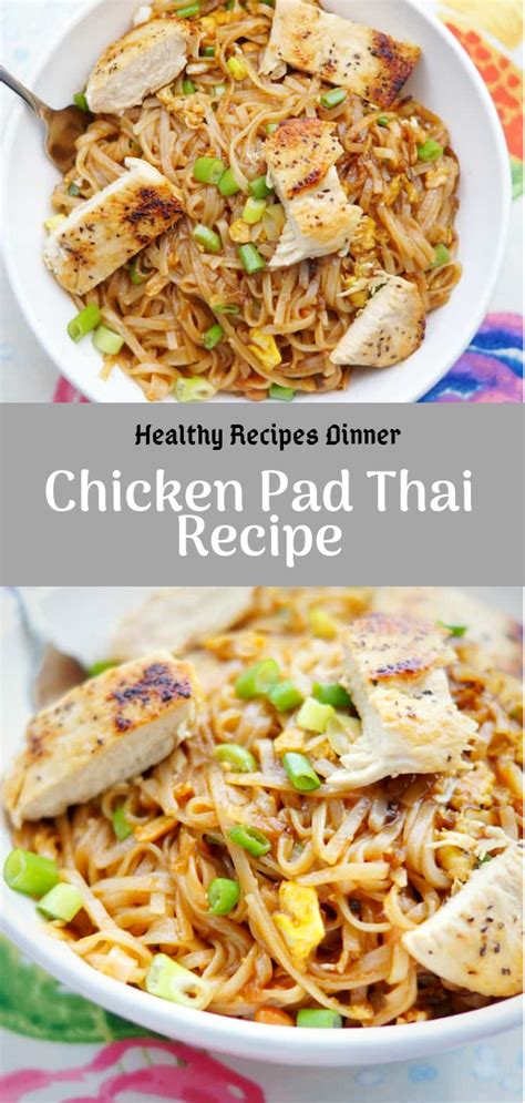 If you eat in right proportions, you can easily lose weight and get in shape. Healthy Recipes Dinner | Chicken Pad Thai Recipe - taste ...