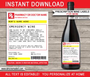 A pill bottle label is a label that is wrapped around a medicine bottle. Prescription Chill Pill Labels Template | Emergency Chill Pills | Funny Gag Gift