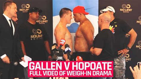 Find the perfect paul gallen stock photos and editorial news pictures from getty images. FULL PAUL GALLEN VS JOHN HOPOATE WEIGH-IN DRAMA - YouTube