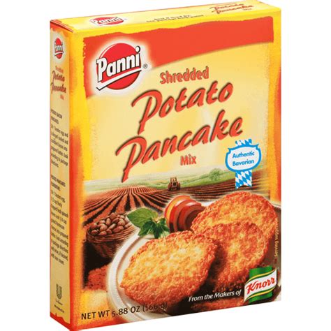 You can peel or leave the skin on the potatoes. Panni Pancake Mix, Shredded Potato | Buehler's