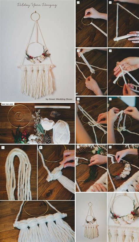 Bohemian macrame wall hanging diy easy christmas. DIY Macrame Wreath | Diy macrame wreath, Macrame wreath ...