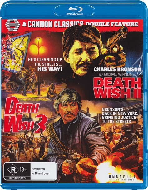 Deathwish is a 1974 criminal thriller film based on the 1972 novel by brian garfield. Death Wish 2 / Death Wish 3 Blu-ray Review (Umbrella ...