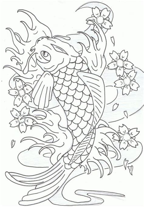 What is koi fish in japanese? Koi fish coloring pages to download and print for free ...