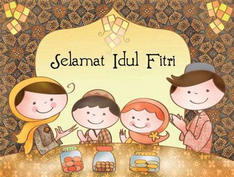 Ada gambar kartu ucapan lebaran berbentuk gambar kartun, gambar animasi, animasi bergerak lebaran dan idul fitri. Gambar Kartu Idul Fitri Kartun - kartu ucapan terbaik