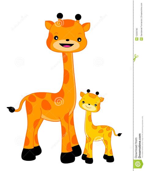 Imágenes animadas de jirafas en la categoría de animales terrestres. Jirafa/jirafas ilustración del vector. Ilustración de anaranjado - 12209780
