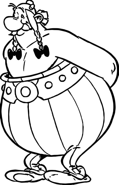 This a page where you can find all types of cool asterix and obelix coloring pages. awesome Big Asterix Coloring Page | Dessin
